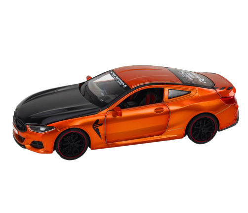 Sports Car Metal Friction Drive Openable Elements 1:24 Orange