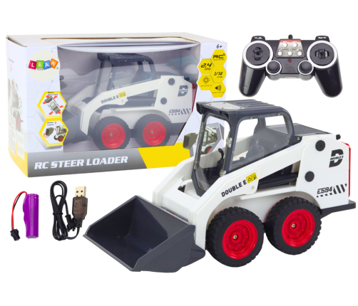 Remote Controlled Excavator RC 1:4 E594-003 DoubleE White