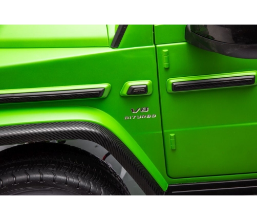 Divvietīgs bērnu elektromobilis Mercedes G63 XXL 4x4 Green Painted