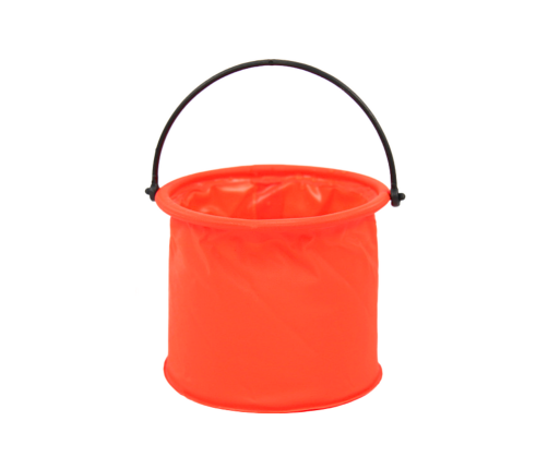 Folding Bucket Multifunctional PVC For Water Orange