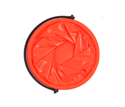 Folding Bucket Multifunctional PVC For Water Orange