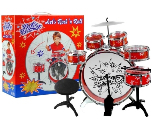 6 Drums With Disc Set For Young Drummer