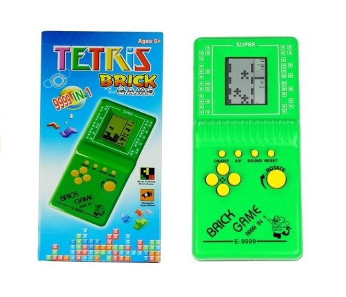 Gra Elektroniczna Tetris Kieszonkowa Zielona