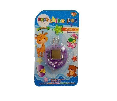 Electronic Animal Tamagotch Purple with short chain