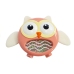 Owl Rattle Teether Children's Toy Red