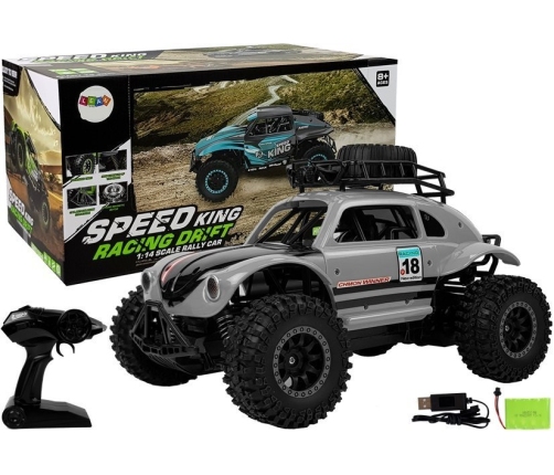 Remote Controlled Terrain Car 1:14 Grey 25 km/h 2.4 GHz