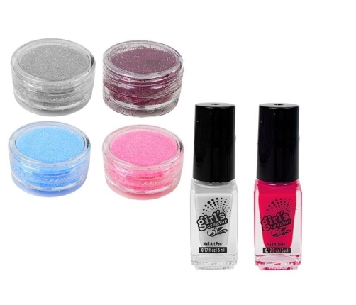 Nail Painting Set Dispenser Glitter Nail Lacquer