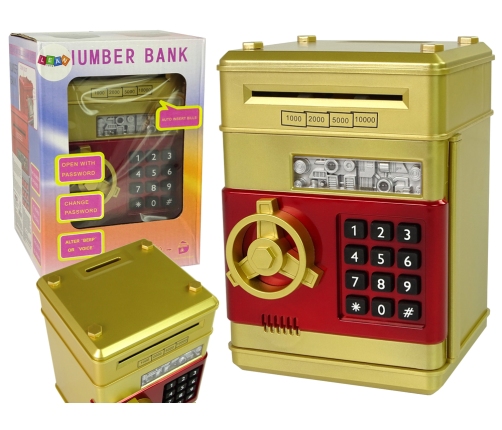 Electronic Money Box Saving Gold Code