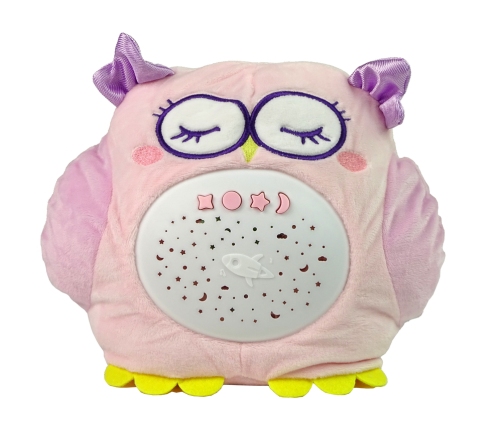 Sweet Plush Owl Colourful Star Projector Melody