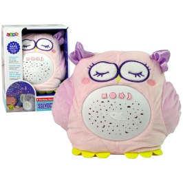 Sweet Plush Owl Colourful Star Projector Melody