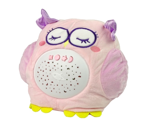 Sweet Plush Owl Colourful Star Projector Melody