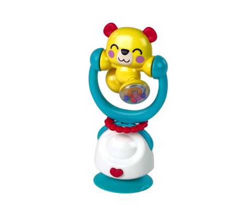 Sensory Rattle for Babies Teddy Bear Stand Suction Cup