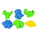 Magic Kinetic Sand in 3 Pastel Colours + Dinosaurs moulds