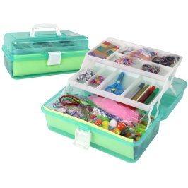 Green Expandable Suitcase Set Artistic Creative Plastic DIY