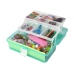 Green Expandable Suitcase Set Artistic Creative Plastic DIY