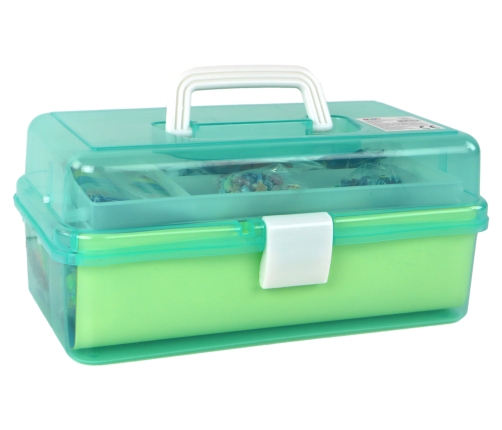 Green Expandable Suitcase Set Artistic Creative Plastic DIY