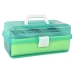 Green Expandable Suitcase Set Artistic Creative Plastic DIY