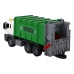 Garbage Truck With Crane Friction Drive Green 1:16