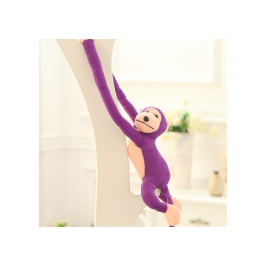 Plush Monkey Mascot with Sound, Purple 80 cm