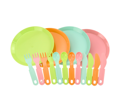 Fruit Cutting Set Salad Cutlery Tray Foodstuffs 25 pcs.