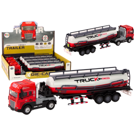 Truck With Trailer TIR Tanker 1:24 Car Truck Red Sounds