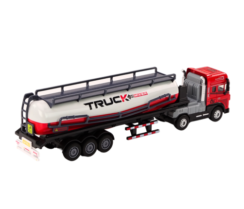 Truck With Trailer TIR Tanker 1:24 Car Truck Red Sounds