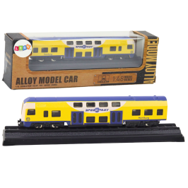 Collector's Model Yellow and Blue Train 1:48 Metal