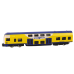 Collector's Model Yellow and Blue Train 1:48 Metal