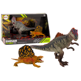 Dinosaur Figurines Dimetrodon Allosaurus Set 2 Pieces