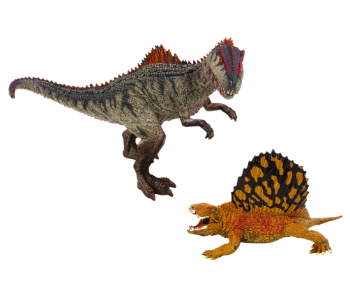 Dinosaur Figurines Dimetrodon Allosaurus Set 2 Pieces