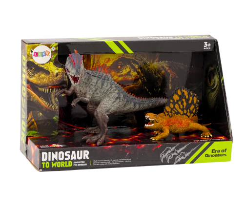 Dinosaur Figurines Dimetrodon Allosaurus Set 2 Pieces