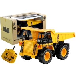 Dump Truck Remote Control Drives Yellow