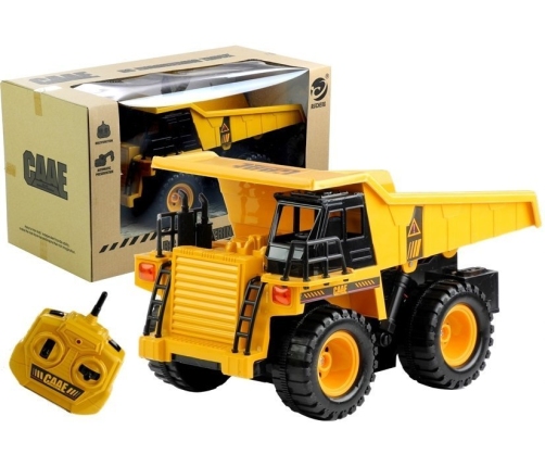 Dump Truck Remote Control Drives Yellow