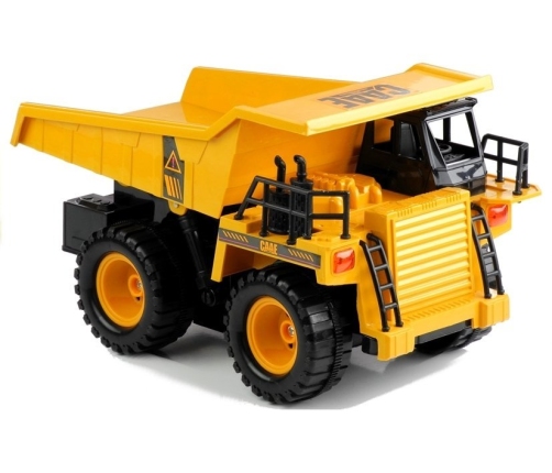 Dump Truck Remote Control Drives Yellow