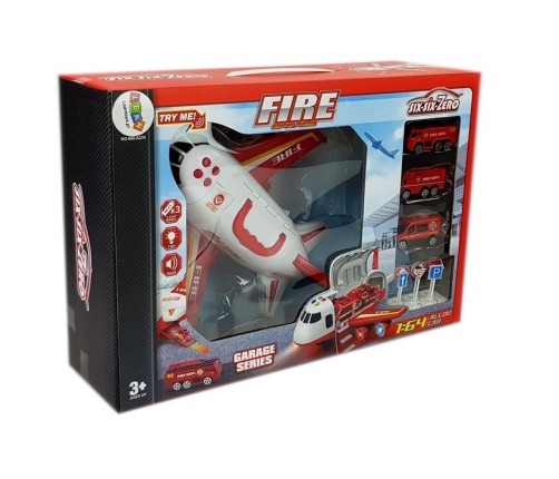 Transport Plane Fire Brigade with Stretch 1:64 Sound Lights