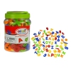 Magnetic Letters and Numbers in a Jar Alphabet of 78 Elements