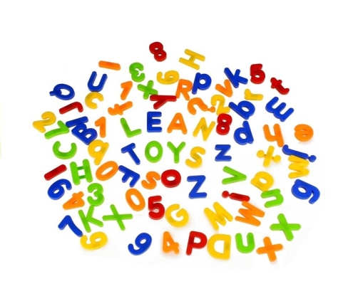 Magnetic Letters and Numbers in a Jar Alphabet of 78 Elements