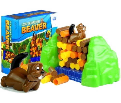 Log Guardian Beaver Family Game Up To 4 Players