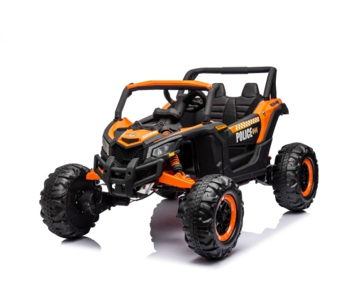 Battery-operated Buggy JH-105 Orange Police Car 24V 4x4