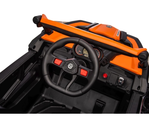 Battery-operated Buggy JH-105 Orange Police Car 24V 4x4