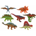 Set of Dinosaur Figurines 12 pieces Colorful