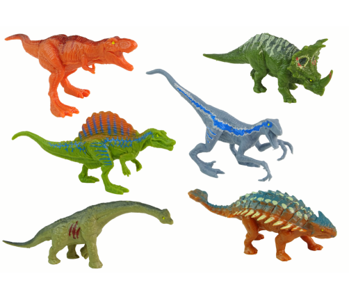 Set of Dinosaur Figurines 12 pieces Colorful