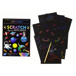 Scratch Coloring Book For Kids Outer Space