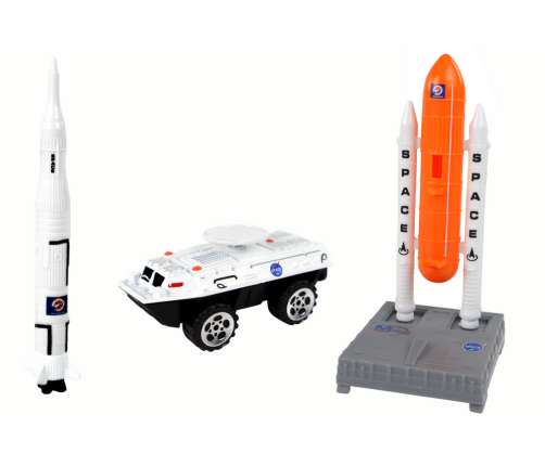 Set of Figures Space Truck Rocket 15 El.