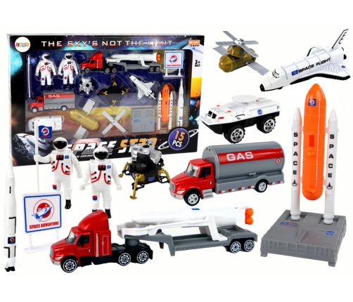 Set of Figures Space Truck Rocket 15 El.