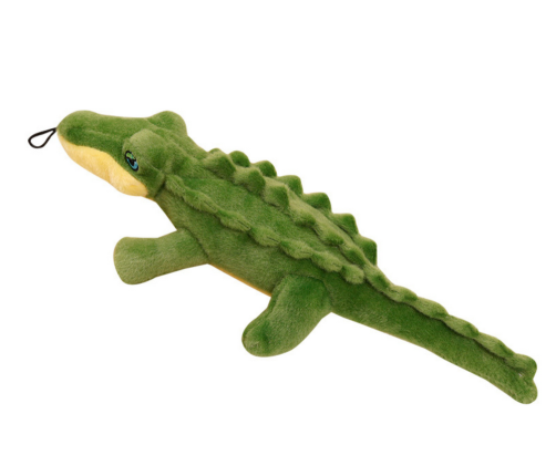 Plush Crocodile with Squeaker Colorful Mascot 30cm