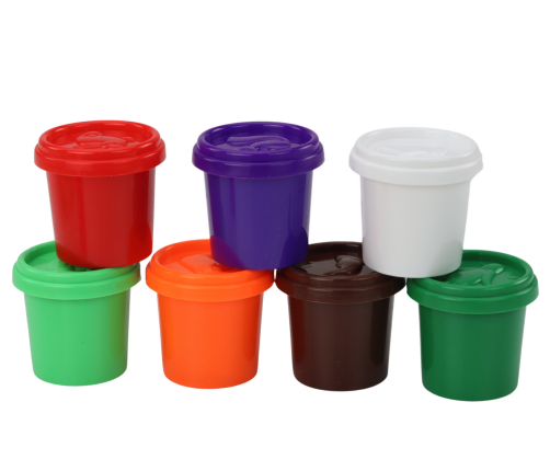 Set of Playdough in a Cup, 8 Pieces, Colorful Molds