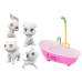 Animal Painting and Bathing Set 4 Pcs Bathtub Markers Pink