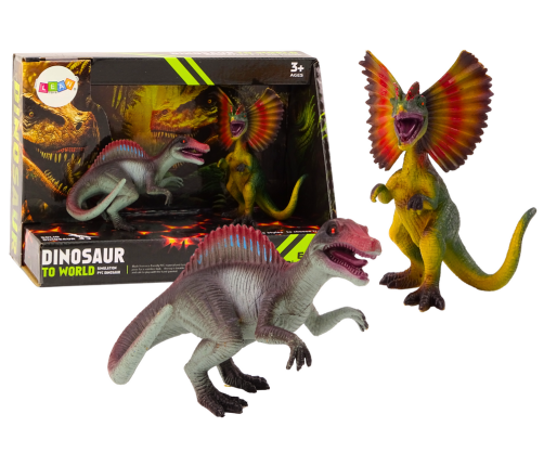 Dinosaur figures Spinosaurus Dilophosaurus Set 2 pieces