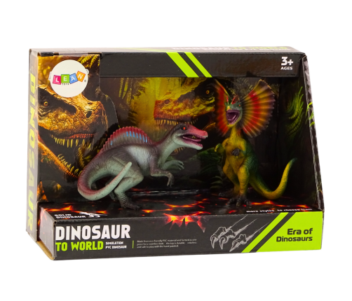 Dinosaur figures Spinosaurus Dilophosaurus Set 2 pieces